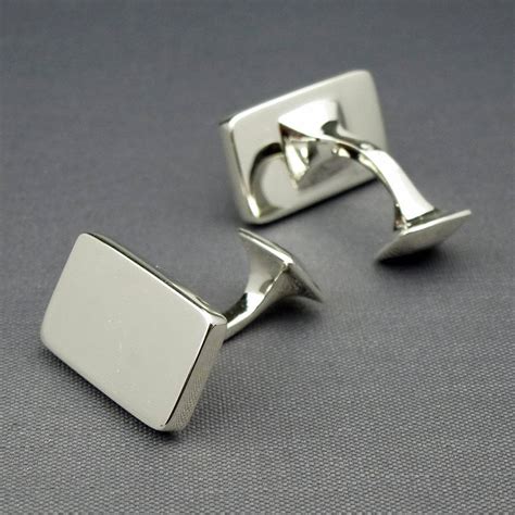 solid silver cufflinks.